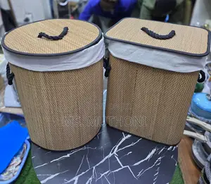 Collapsible/ Foldable Bamboo Laundry Basket