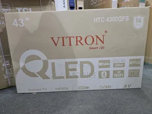 Vitron 43′′ Qled Smart Android Frameless TV – 4300qfs