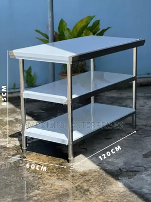 Edgetop Stainless Double Under Shelved Working Tables