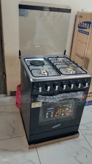 Ecomax Standing Cooker 60cm by 60cm 3+1 Electric Oven