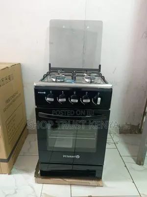Volsmart 50×55 Full Gas Standing Cooker – Auto-Ignition Gas Oven