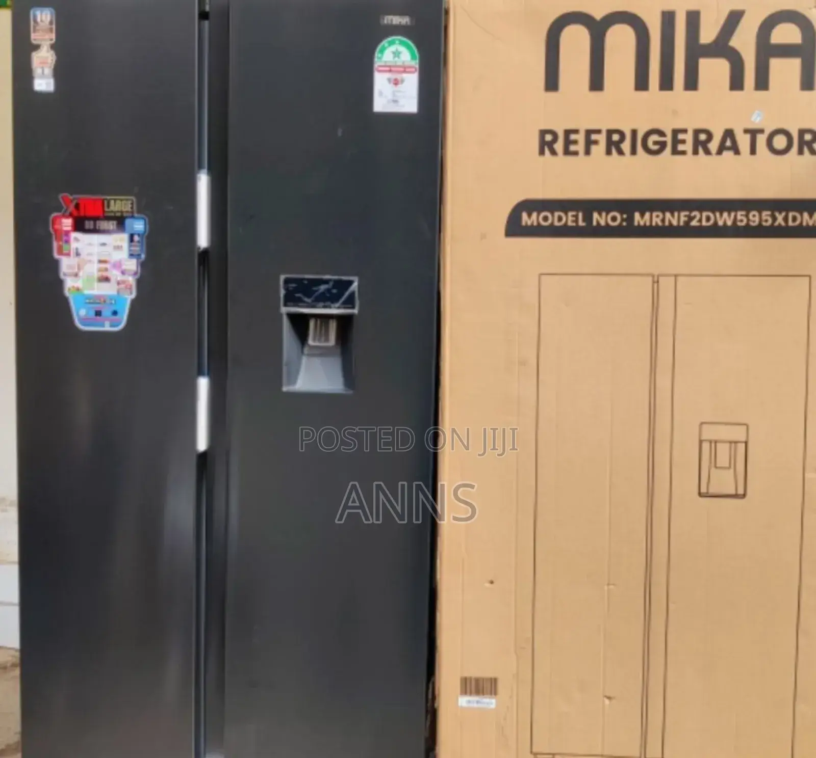 595litres Mika Fridge Side by Side