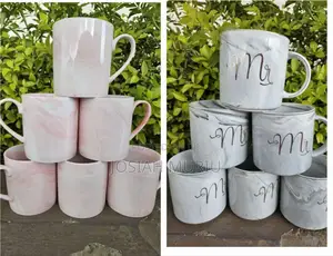 *Set of 6 Assorted Cups(3pink+3grey) 