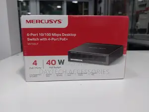 Mercusys 6 Port 10/100mbps Desktop Switch With 4 Poe+ Ports 40w Poe.