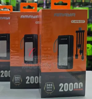 Amaya Apb-D27 20000mah Power Bank *With 4 Cables* and Outdoor Lamp