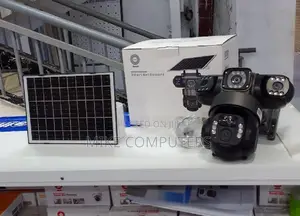 6mp Triple Lens Triple Screen 4g CCTV Camera Outdoor 3.4mm