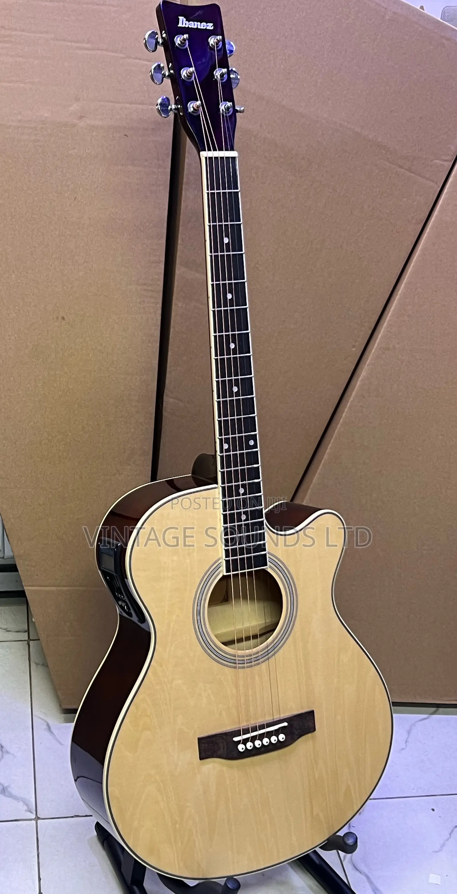 Natural - Ibanez 40eq” Semi Acoustic-Electric Guitar