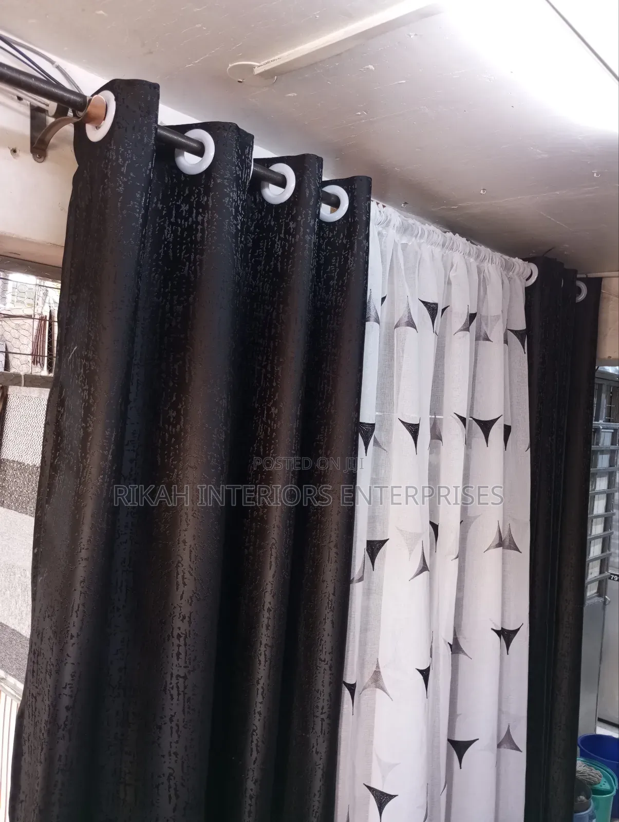 Black Heavy Curtains