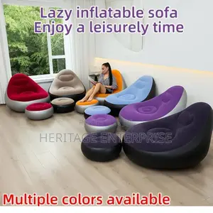 Portable  Inflatable Seat With Footrest