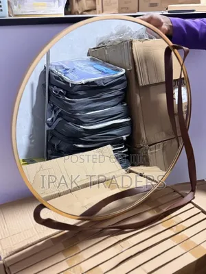 *Nordic Wall Hanging Decorative Mirror Leather Strap