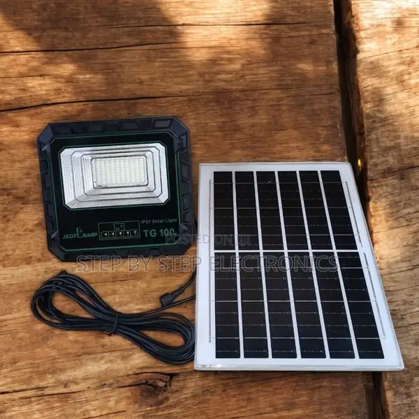 Jsot 100w Solar Flood Light With Automatic Mode Waterproof Case