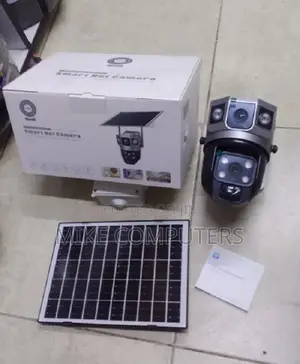 Home Security Survelliance Wifi Dual Lense PTZ Solar Camera