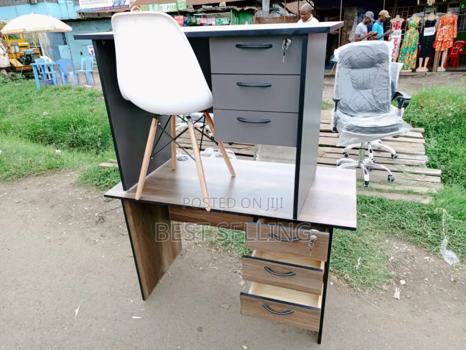 Study/Office Desk With Eams Chair