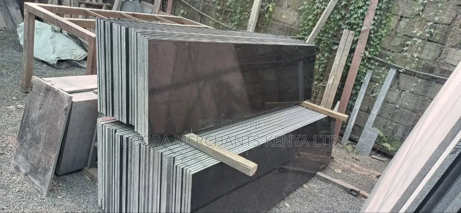 Silver Black Standard Granite Slabs 2x8ft