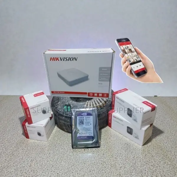High Performance Hikvision 4 Hd 1080p 2mp CCTV Cameras Full System Kit