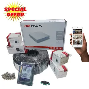 Hikvision 4 Hd 1080p CCTV Cameras Secure Cloud Storage Full System Kit