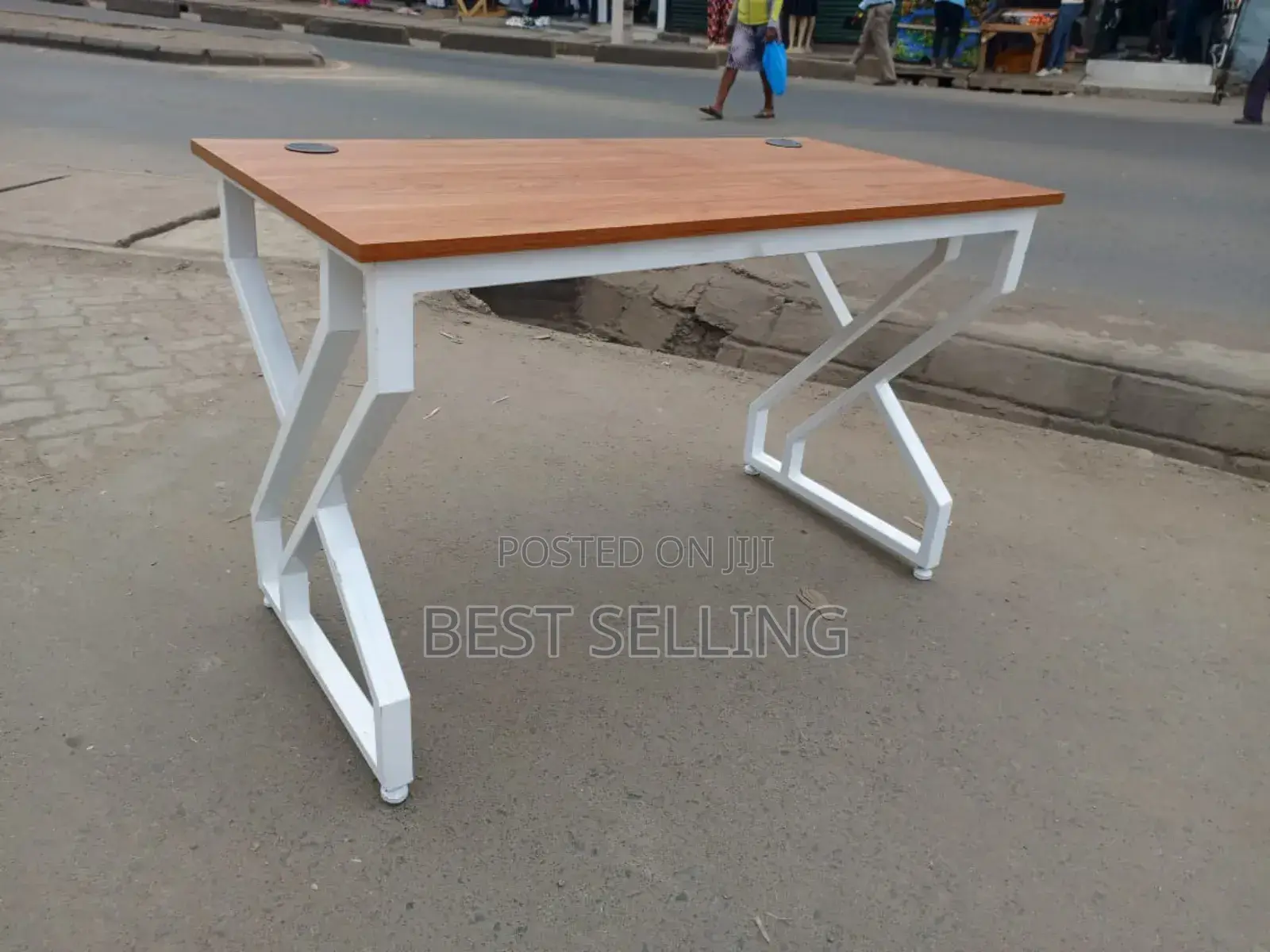 Brown Steel Stand Study/Office Table