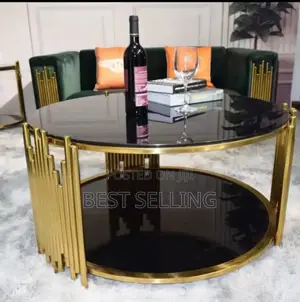 Black Glass Top Coffee Table