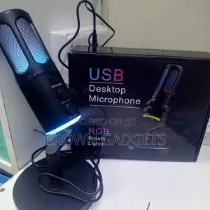 RGB Usb Desktop Microphone With Noise Cancel Echo Control