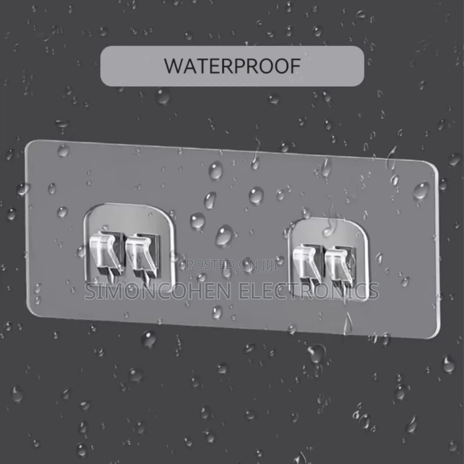 8pcs Strong Adhesive Waterproof Wall Hooks/Shelf Stickers