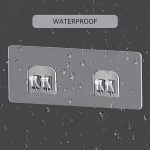 8pcs Strong Adhesive Waterproof Wall Hooks/Shelf Stickers