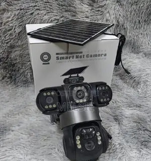 4g Triple Lens Solar PTZ Camera 4g Lte (Global Bands), Wifi Optional