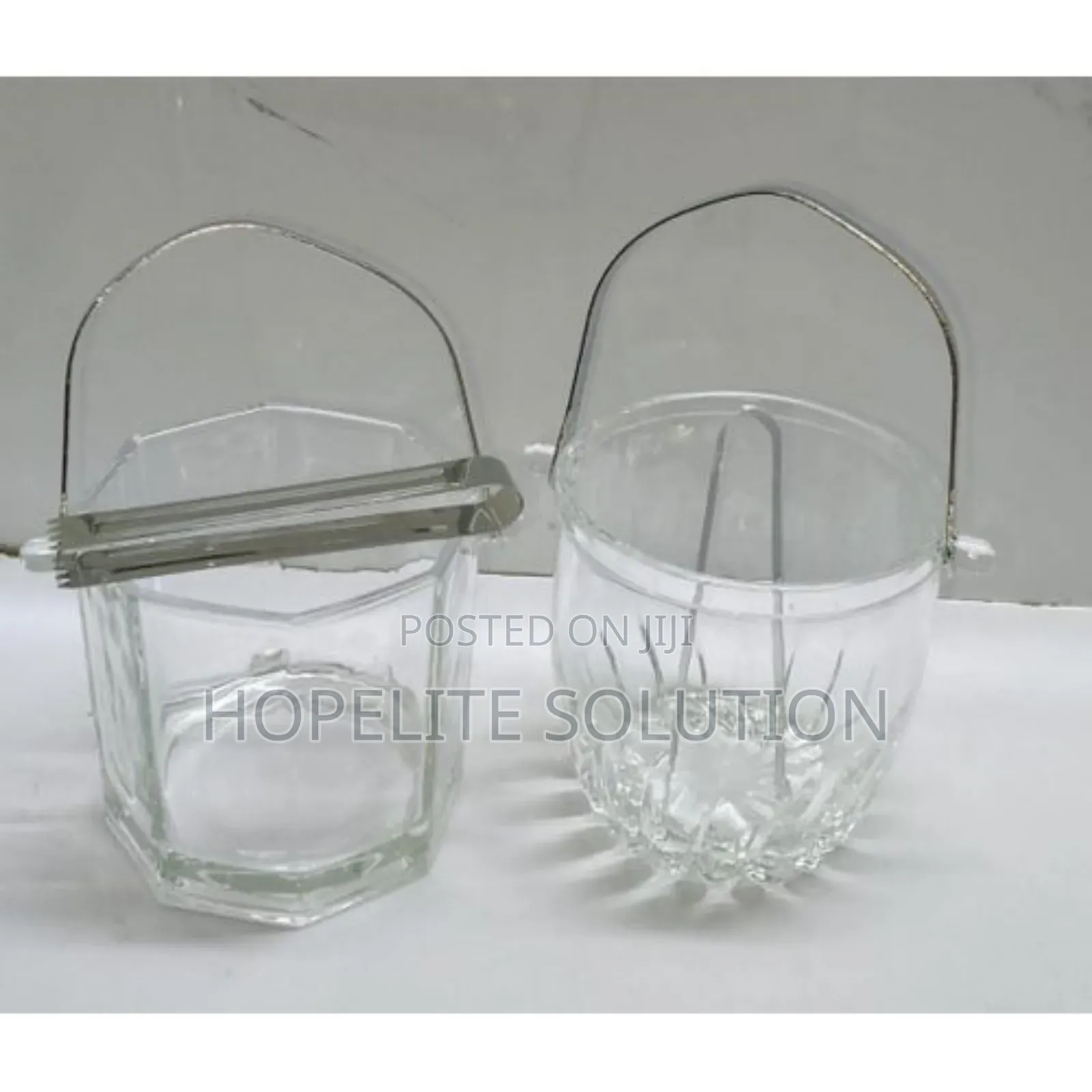 1l Heavy Glass Ice Bucket