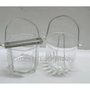 1l Heavy Glass Ice Bucket