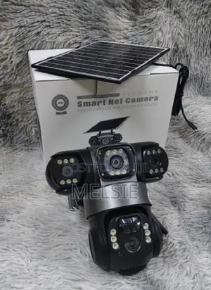 Triple Lens 4g Solar PTZ Camera Pan-Tilt-Zoom Functionality