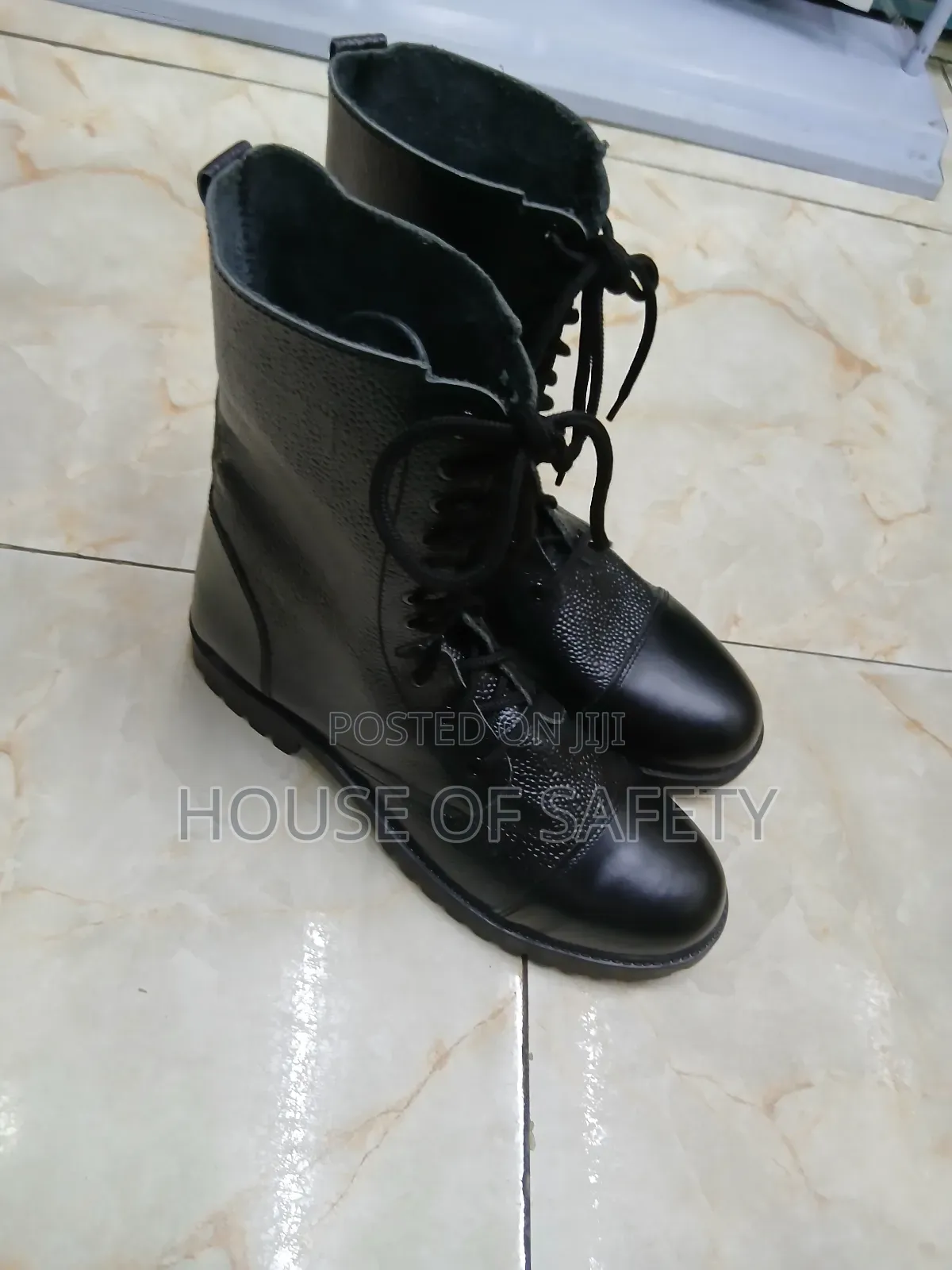 Leather Blend Security Guard Safety Boots