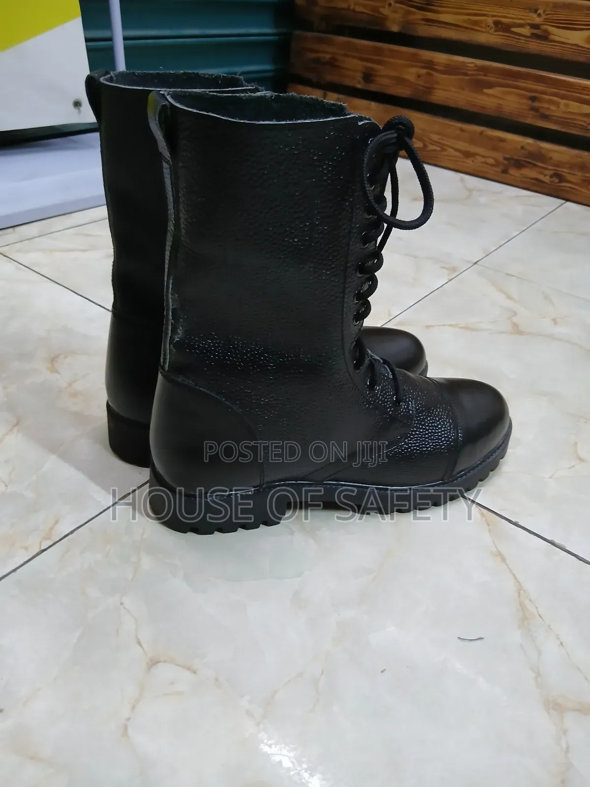 Leather Blend Security Guard Safety Boots