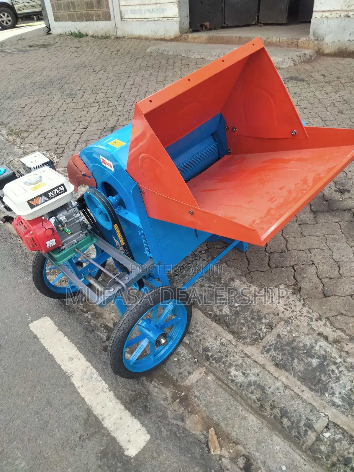 Engine-Driven Thresher Machine