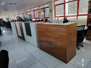 Brown Reception Desk