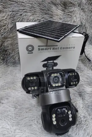 Triple Lens 4g Solar PTZ Camera Three Lenses and Solar Power Support