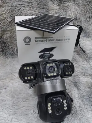 V380 4g Triple Lens Floodlight Solarcamera Floodlight Solar PTZ Camera