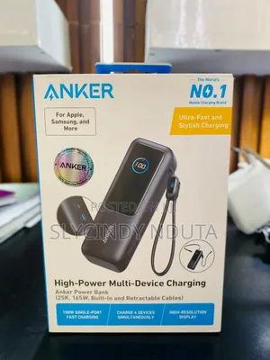 Anker Power Bank , Built in and Retractable Cable