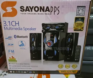 Sayona Sht-1217 3.1ch Multimedia Speaker System 12000w