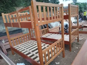 4*6 Straight Double Decker Bed Mahogany