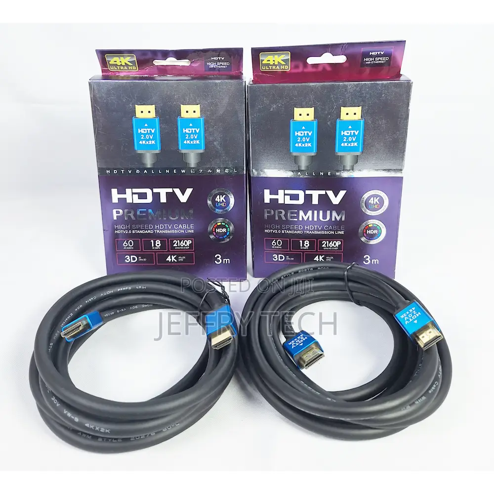  Rubber Coated Gold Plated Hdmi Cable 3m