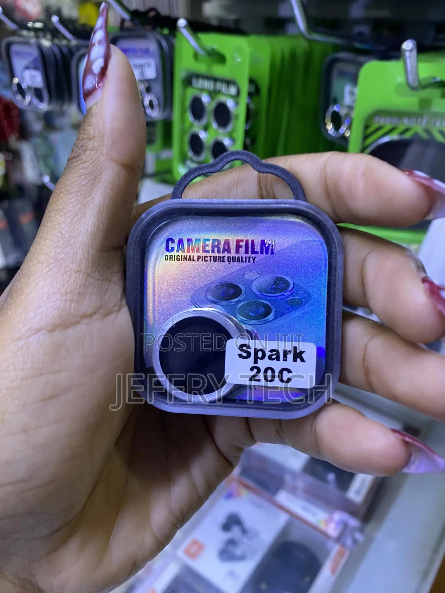 Etechnic Camera Glass Lens Protector Ring for Tecno Spark 20c -Silver