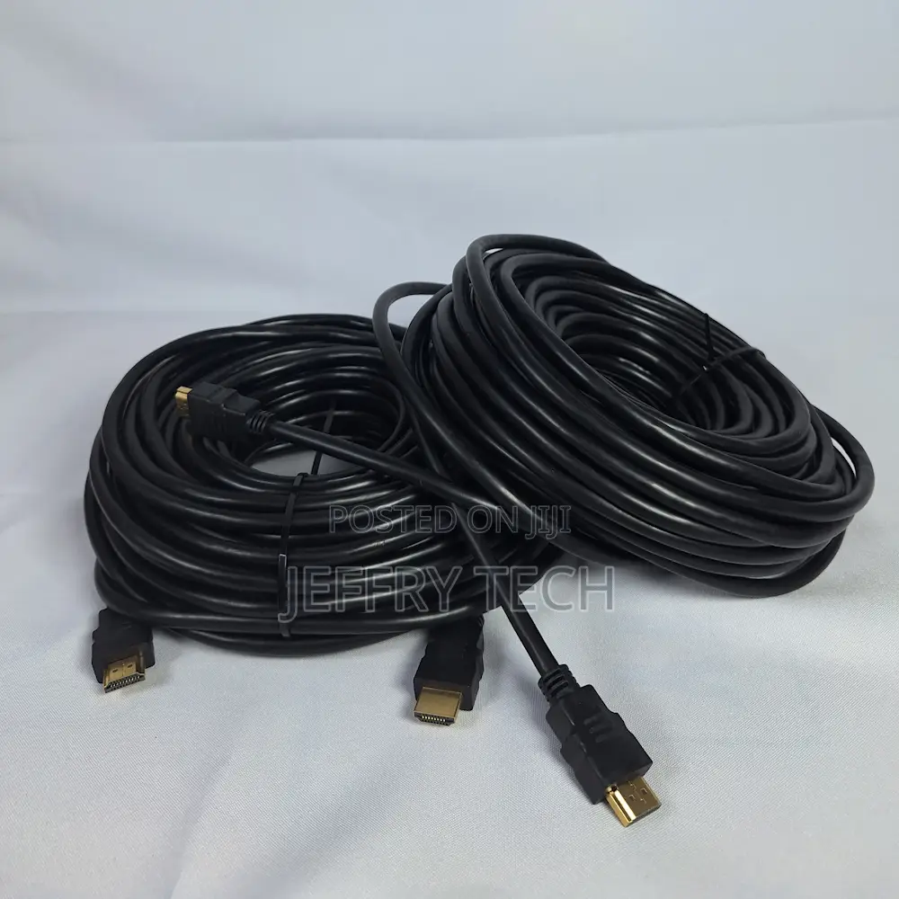 Name Rubber Coated Black Hdmi Cable 15m