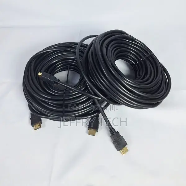 Name Rubber Coated Black Hdmi Cable 20m