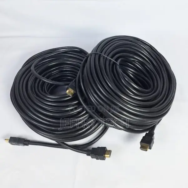 Name Rubber Coated Black Hdmi Cable 30m