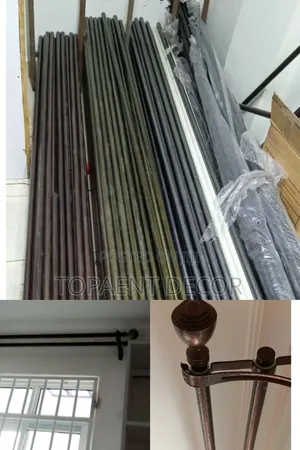 Powder Coated,,Heavy Weight Curtain.Strong And Durable Curtain Rods