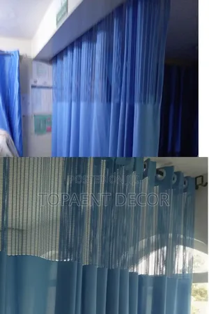 Blue Quality Hospital Window Curtains And Cubical Curtains