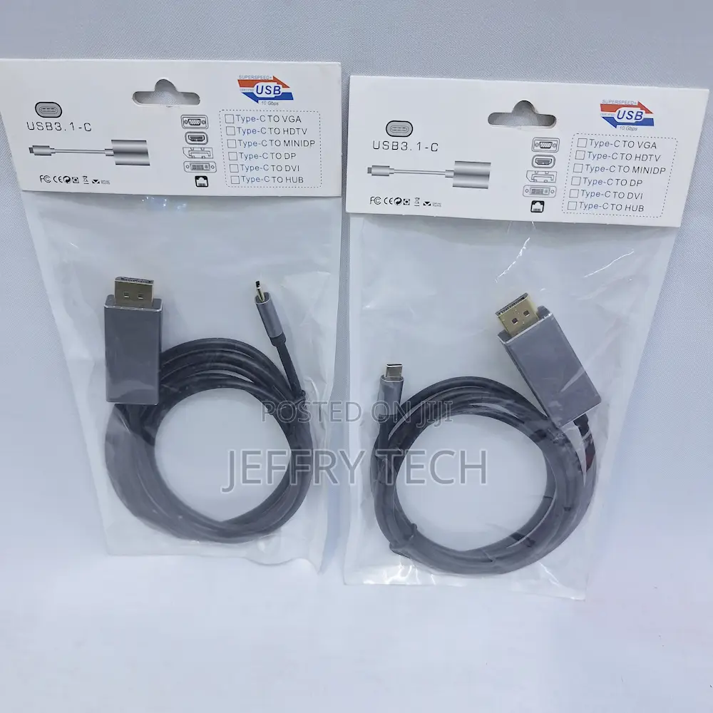  60hz Type C to Display Port Cable 1.8m