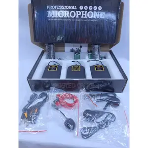 2 Channel Dual Lapel Lavelier Uhf Long Range Wireless Microphone (1 R