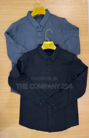 Casual Longsleeved Collar Cotton Men Shirtsc