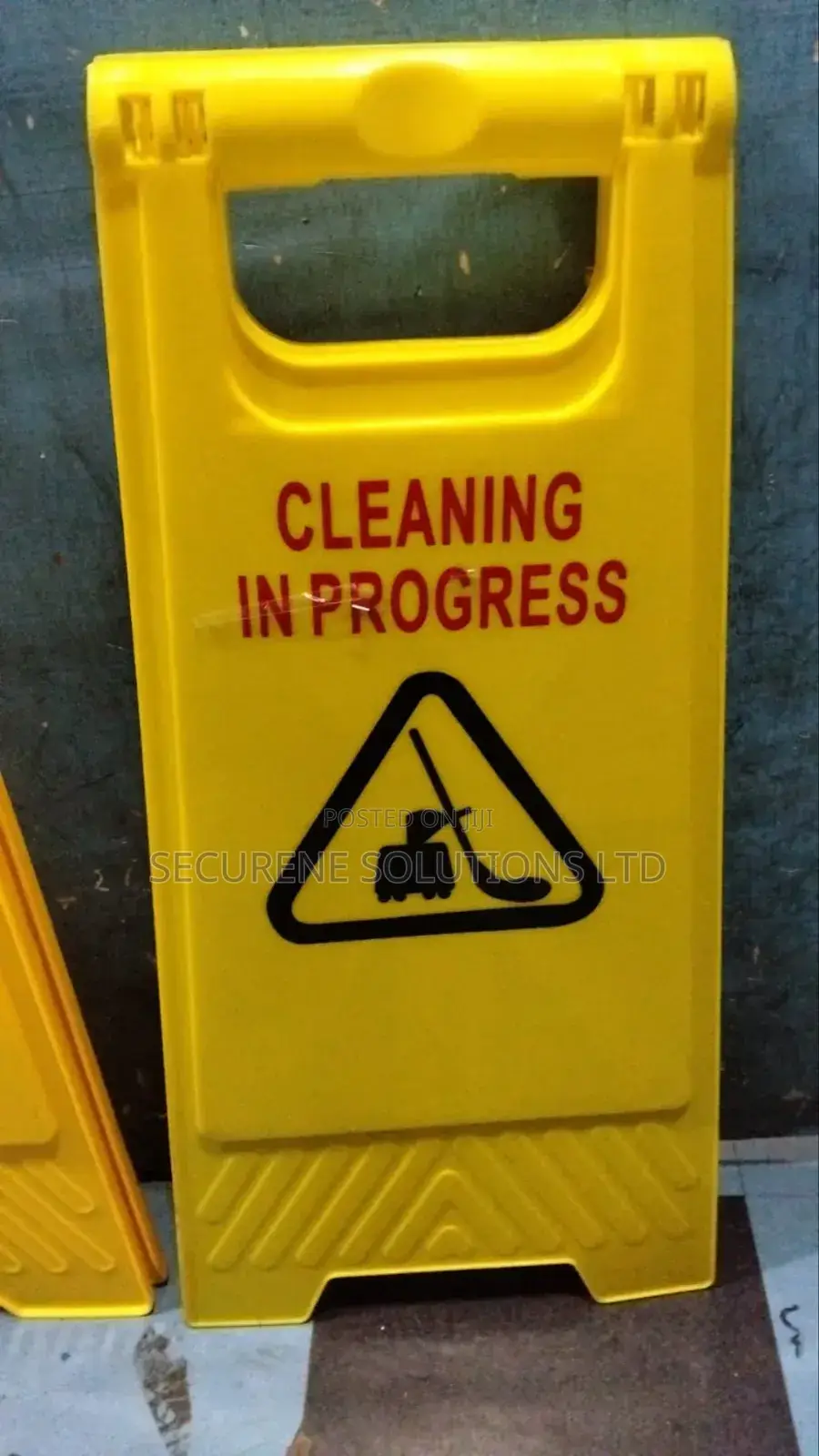 Cleaning in Progress Foldable a-Frame Safety Sign