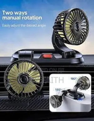 12v Double Head Car Dashboard Mount Fan';'/./